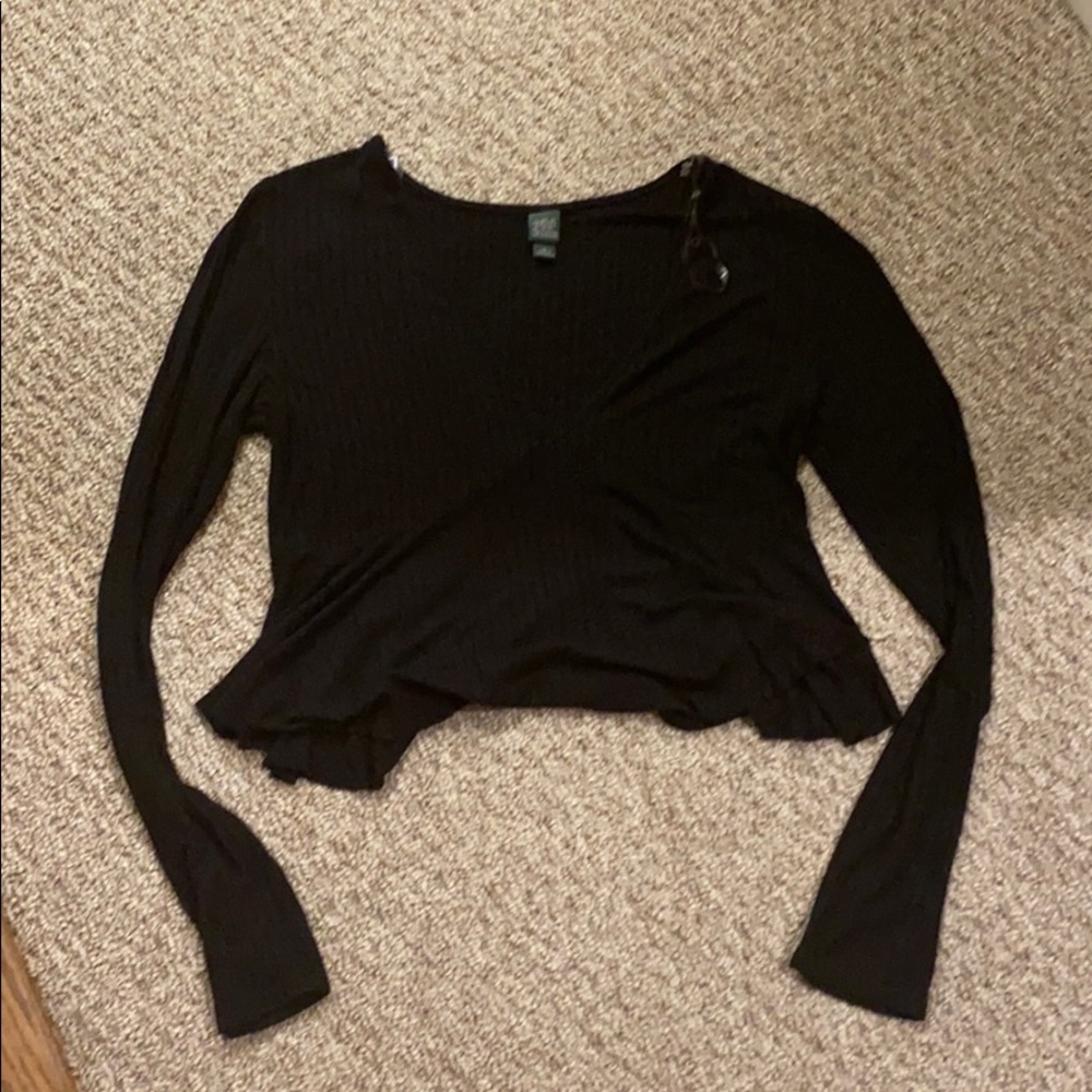 V-neck crop top